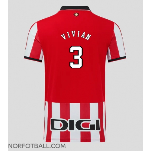 Billige Fotballdrakt Athletic Bilbao Dani Vivian #3 Replika Hjemmedrakt 2025-26 Kortermet Billige Fotballdrakt Athletic Bilbao Dani Vivian #3 Replika Hjemmedrakt 2025-26 Kortermet